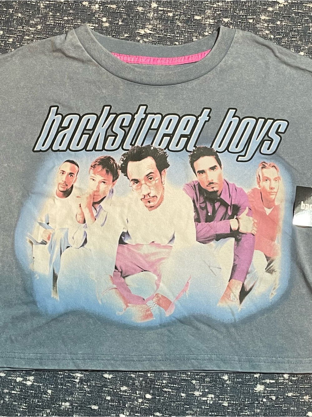 Backstreet Boys Graphic Short Sleeve Tee - Washed Gray